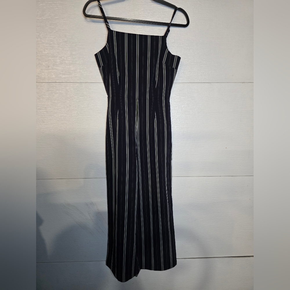 cupcakes & cashmere Navy and White Striped Jumpsuit - Picture 2 of 5